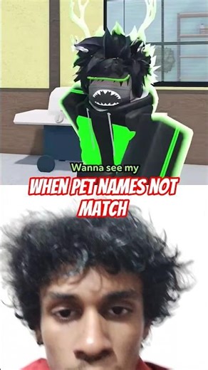 When pet names not match - Roblox meme