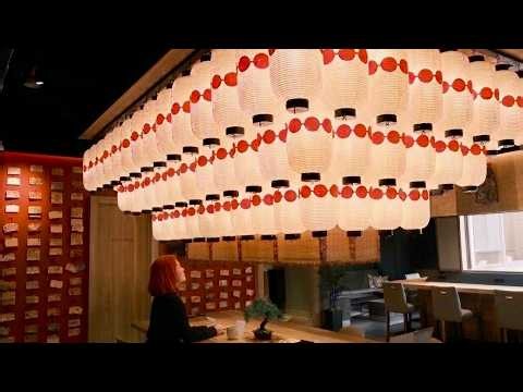 Inside a unique capsule hotel defined by Japanese aesthetics | 8K | Ninja & Geisha Capsule Hotel