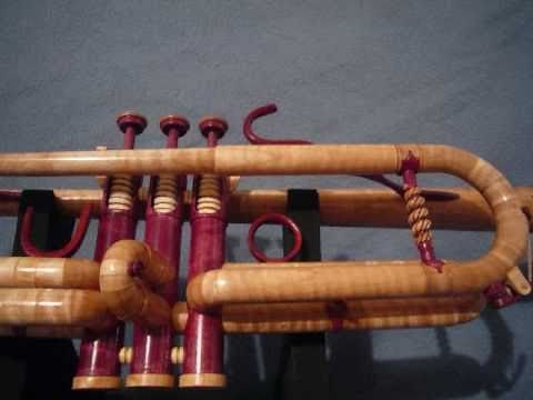 How a trumpet is made wooden