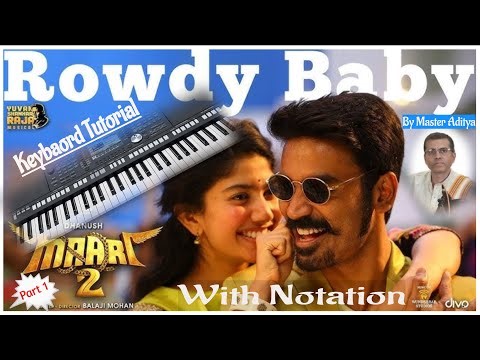 Keyboard Tutorial #rowdybaby #dhanush #saipallavi #yuvanshankarraja #maari2