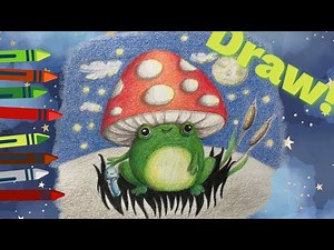 Draw Cute Mushroom Frog for Kids #drawing #howtodraw