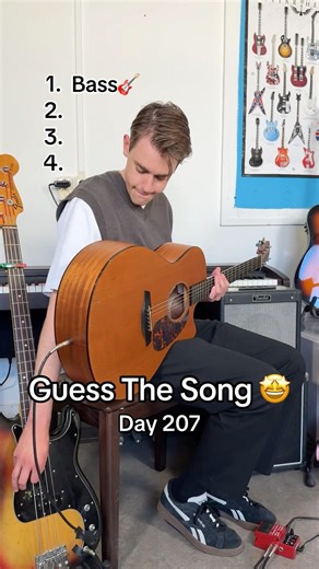 Day 207 | Can you guess the song? 😁 Made this with my Loop Station (Boss RC-3) 🎶 #guessthesong