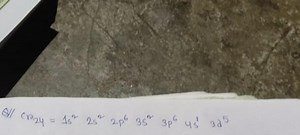 What is the electronic configuration of chromium (Cr), atomic n... | Filo