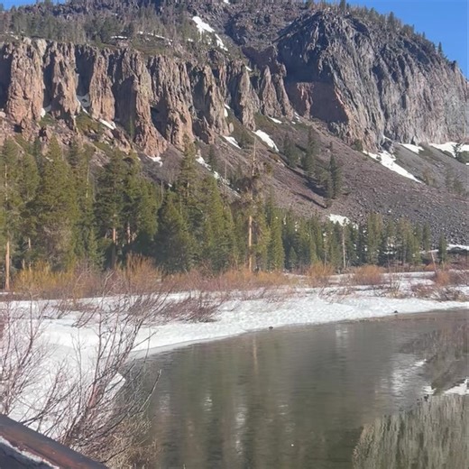 104K views · 2.5K reactions |  Twin Lakes, Mammoth Lake Mary Road is open for pedestrians, but not cars. Great time to take a walk or bike ride up to the Lakes Basin!  5/2/25 | Mono County Tourism | Facebook