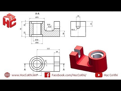 [hoccokhi] Machine manufacturing technology project | Detailed drawing instructions for topic num...