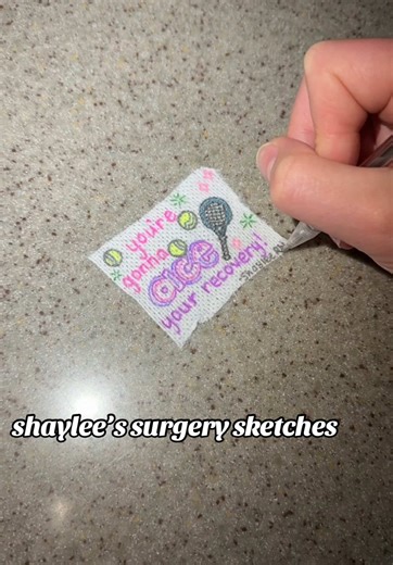 Shaylee's Surgery Sketches for Patients | Nurse Creativity Post-Surgery