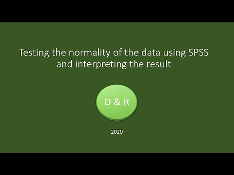 Normality testing using SPSS and interpreting the results