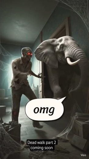 Zombie vs elephant. Zombie vs elephant.