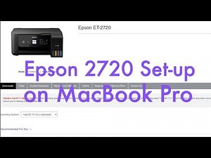 Epson Ecotank 2720 set up sublimation printer Mac and Drivers Settings