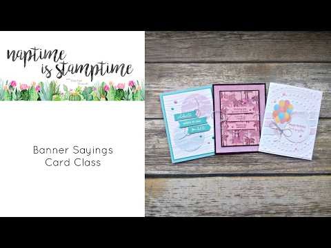 Banner Sayings Card Class