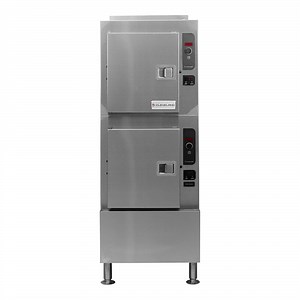 Cleveland 24CEA10 SteamCraft Gemini 10 Pan Electric Floor Steamer - 440/480V, 3 Phase