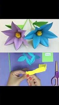 How to Make Beautiful Flower with Paper - Making Paper Flowers Step by Step - DIY Paper Flowers