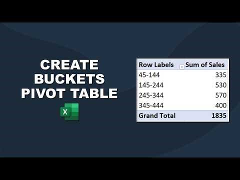 How to Create Buckets in Excel Pivot Table (Group Data into Ranges Easily)