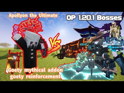 Apollyon the Ultimted [Goety mythical addón & goety reinforcement] vs OP 1.20.1 Bosses