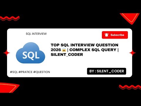 Top SQL Interview Question 2026 😱 | Complex SQL Query Explained | #Silent_Coder