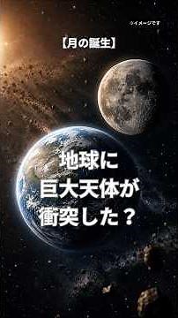 地球に巨大天体が衝突した？【月の誕生】 #shorts