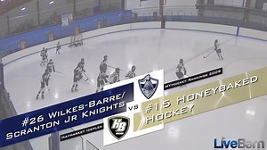 Been a while Grimacing face - who wants to see MYHockey Rankings X LiveBarn GOW? 2009HoneyBaked Hockey Club fights back from a 4-goal 3rd period deficit & the Wilkes-Barre / Scranton Junior Knights Hockey goalie makes an incredible save in OT to send it to a shootout! | LiveBarn