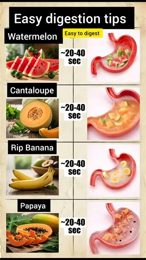 Easy Digestion Tips | Foods That Digest Quickly 🍉🍌