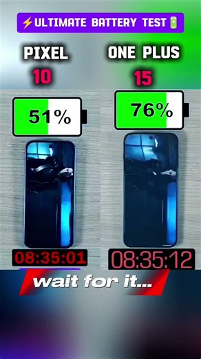 ☠️⚡PIXEL 10 VS ONE PLUS 15 BATTERY TEST!!