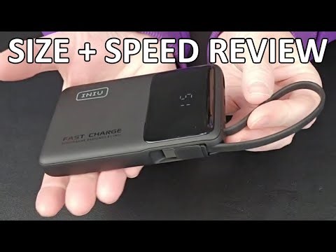 INIU 45W Slim Power Bank Review | Fast, Compact USB-C Charger for iPhone, Samsung & Travel