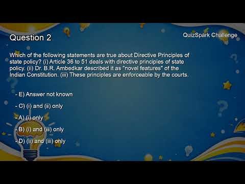 Quiz (Part 13)-TNPSC GROUP IV GENERAL STUDIES -2024