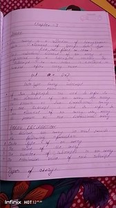 array and declaration of array