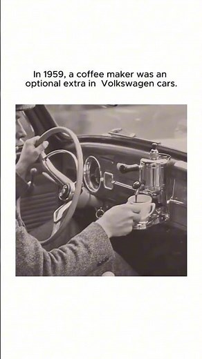 ▶️ In 1959, You Could Brew Coffee While Driving a Volkswagen