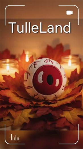 Design for machine embroidery Halloween read Eyes Monsters Toy in the Hoop ITH pattern