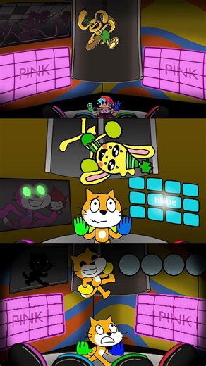 Friday Night Funkin' Vs Bunzo Bunny but Bf, Gf vs Scratch - FNF Musical Memory Mods