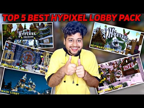 Top 5 Best Hypixel Lobby Pack | Minecraft Server Lobby Free Download 2024