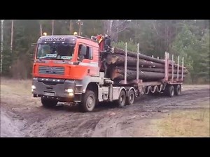 Man TGA 26.480 6x6 problemy w lesie :)