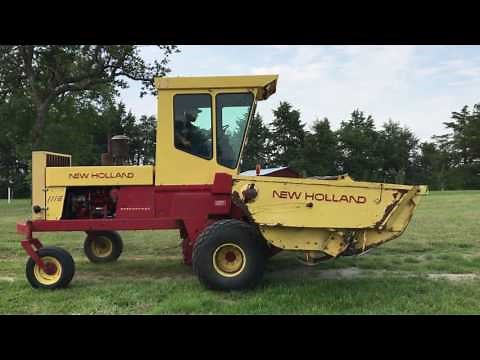 1982 New Holland 1116 16' Self-Propelled Windrower w/Swather (Watermeier Cattle, Burr, NE)
