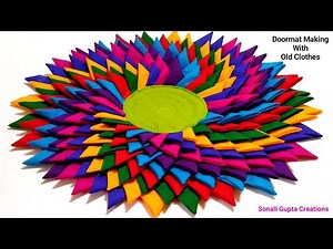 How To Make Doormat At Home/Door mat/Paydan Banane Ka Tarika/Doormat With Old Clothes/Doormat Design