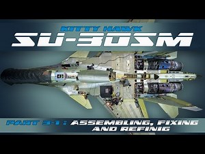 Kitty Hawk Su-30SM 1:48. Part 3-1: Assembling, fixing and refining (Eng Subtitles)