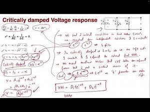 Lecture_6C: Critically damped Natural Response of a Parallel RLC circuit (Derivation)