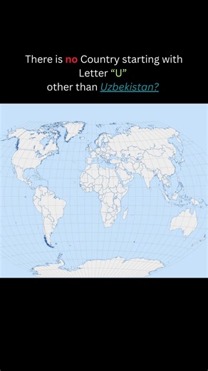 No one can name a country from Letter U #shorts
