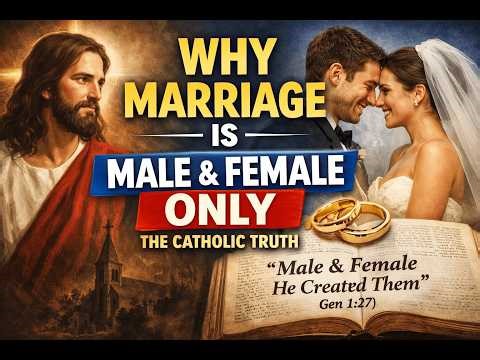 Why the Catholic Church Says Marriage Can Only Be Male & Female