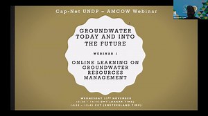 Online Course on Groundwater Resources Management 2022 - Webinar