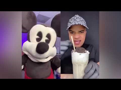 Tiktok Mickey Mouse Reacts (TRY NOT TO LAUGH CHALLENGE) Part 2 @HassanKhadair