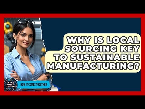 Why Is Local Sourcing Key To Sustainable Manufacturing? - How It Comes Together