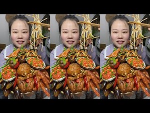 🔥 Homemade Mukbang | Braised Pork, Water Spinach, Eggs & Super Spicy Chili 🌶️ | Super delicious