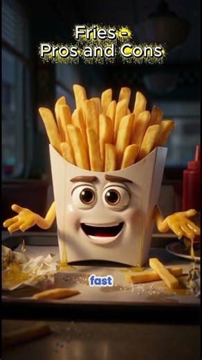 French Fries: Pros vs Cons — The Crispy Truth! #talkingfood #fries #prosandcons #shorts #fyp
