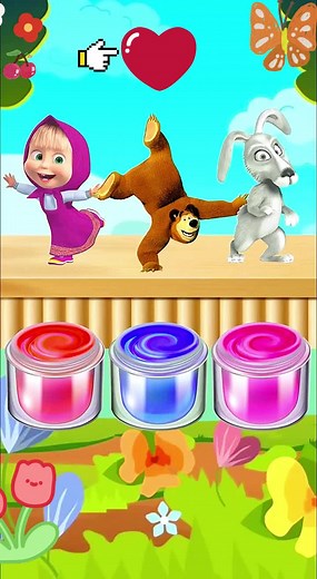 Aprendendo as cores em inglês com a Masha o Urso e o Robocar#estudar #aprender #cores #aprendendo #marsha #urso #marshaeourso #crinça #crianças #kid #infantil #desenhos #desenhosanimados #escola