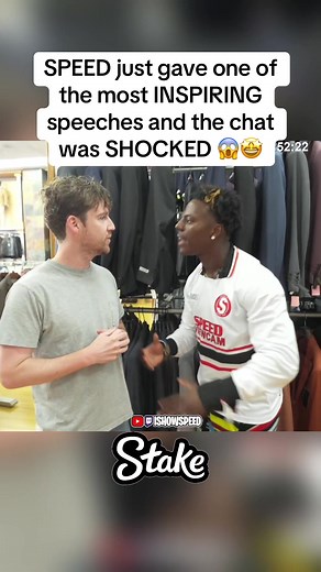 SPEED just gave one of the most INSPIRING speeches and the chat was SHOCKED 😱🤩 #fyp #ishowspeed #ishowspeedclipz