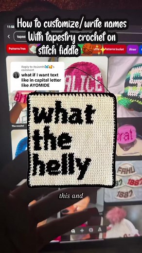 Customize Crochet Names: Tapestry Crochet Class