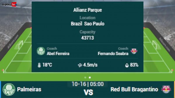 🔴Palmeiras vs Red Bull Bragantino | Brazilian Serie A | Live Score