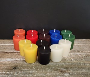 All Natural Beeswax Votive Pair Candles - Unscented - Etsy