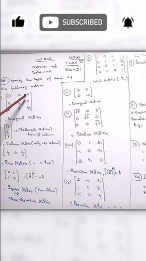 Class 11 Maths | What is a Diagonal Matrix? | Easy Explanation