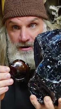 Blue OBSIDIAN or Just SLAG GLASS #obsidian #flintknapping #primitiveskills #survival #outdoors #diy