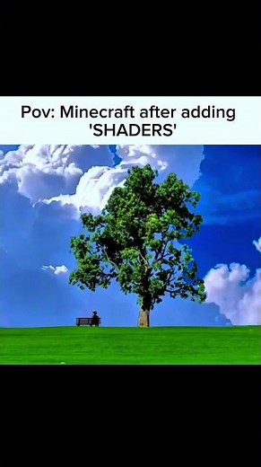 POV: Minecraft After Adding Shaders